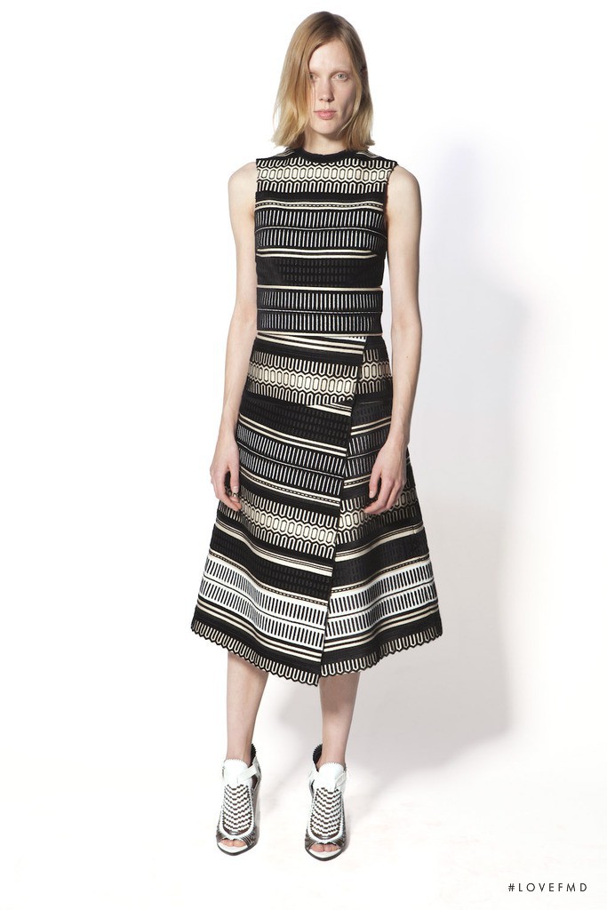 Annely Bouma featured in  the Proenza Schouler fashion show for Pre-Fall 2014
