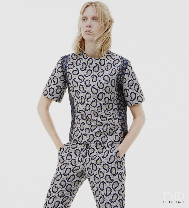 Annely Bouma featured in  the Joseph fashion show for Pre-Fall 2015