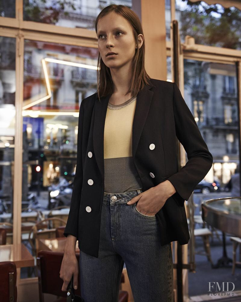 Julia Bergshoeff featured in  the Sandro lookbook for Spring/Summer 2015