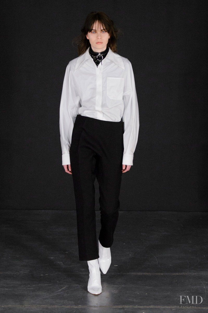 Willy Morsch featured in  the Thomas Tait fashion show for Autumn/Winter 2015