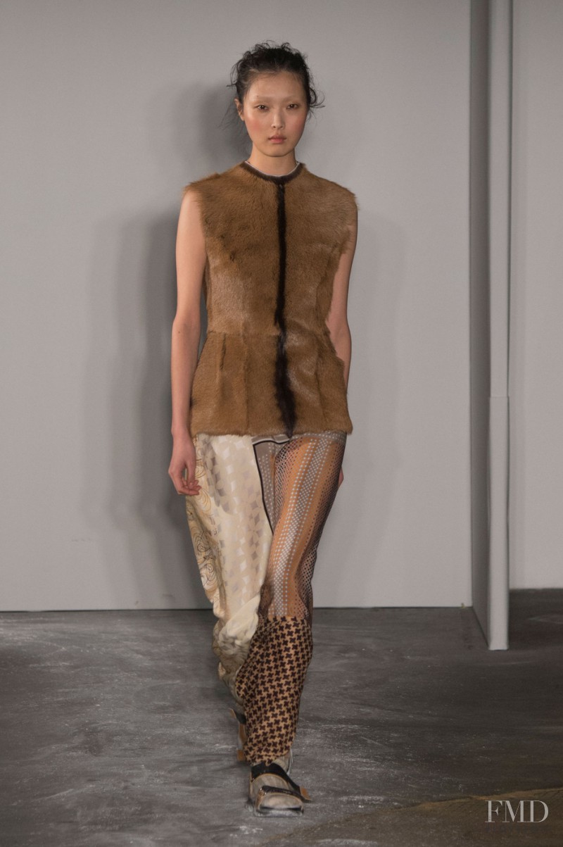 Sung Hee Kim featured in  the Joseph fashion show for Autumn/Winter 2015