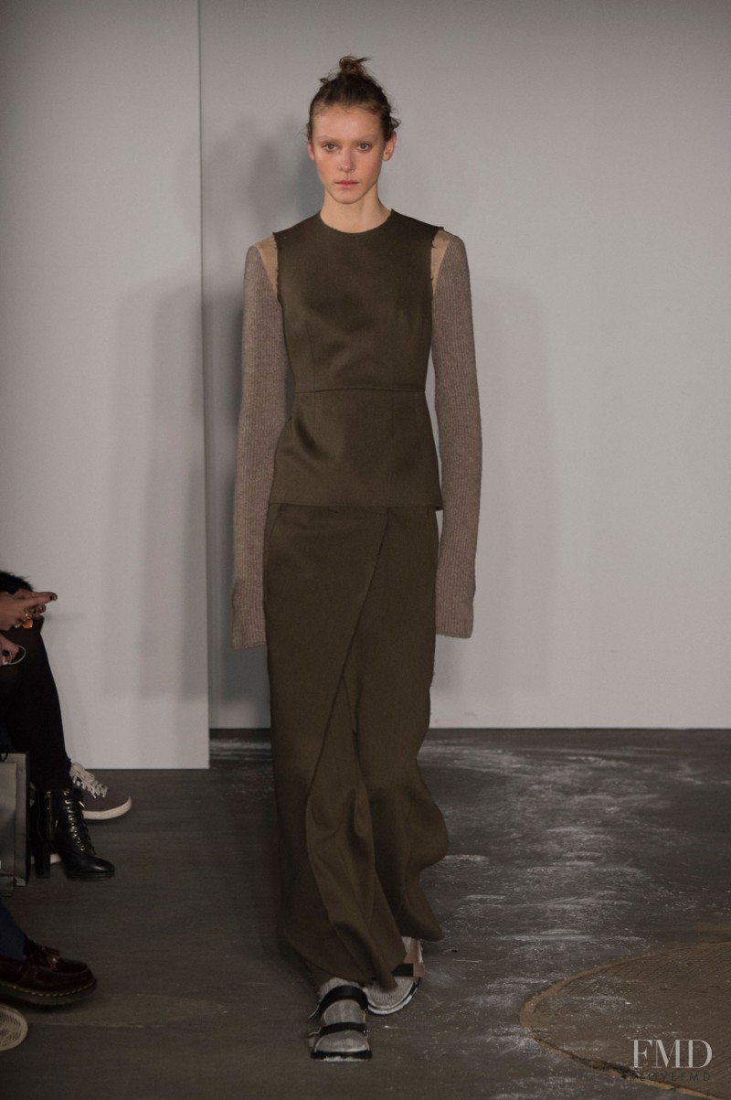 Phillipa Hemphrey featured in  the Joseph fashion show for Autumn/Winter 2015