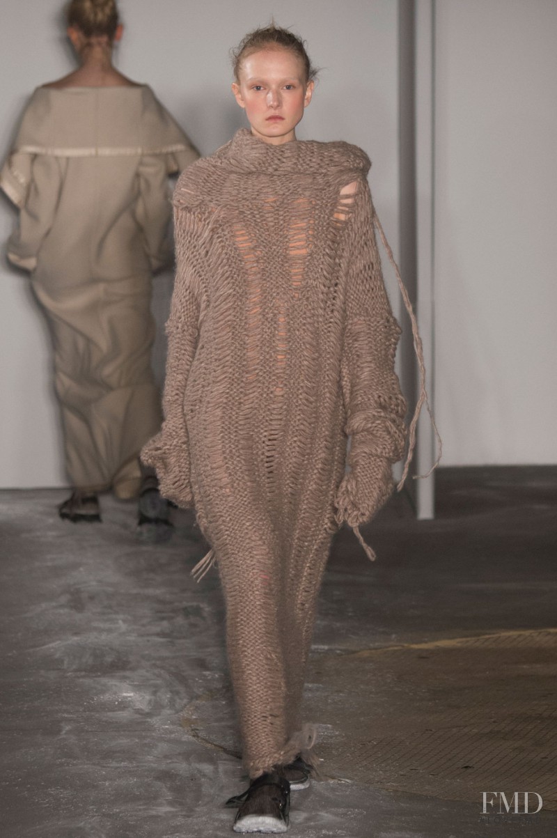 Maja Salamon featured in  the Joseph fashion show for Autumn/Winter 2015