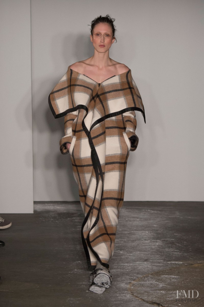 Anna Cleveland featured in  the Joseph fashion show for Autumn/Winter 2015