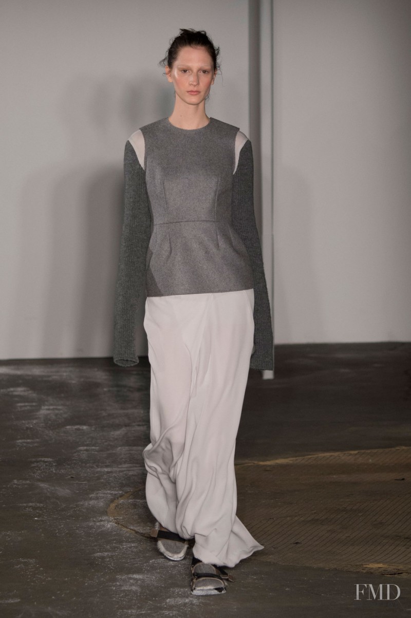 Rosanna Georgiou featured in  the Joseph fashion show for Autumn/Winter 2015