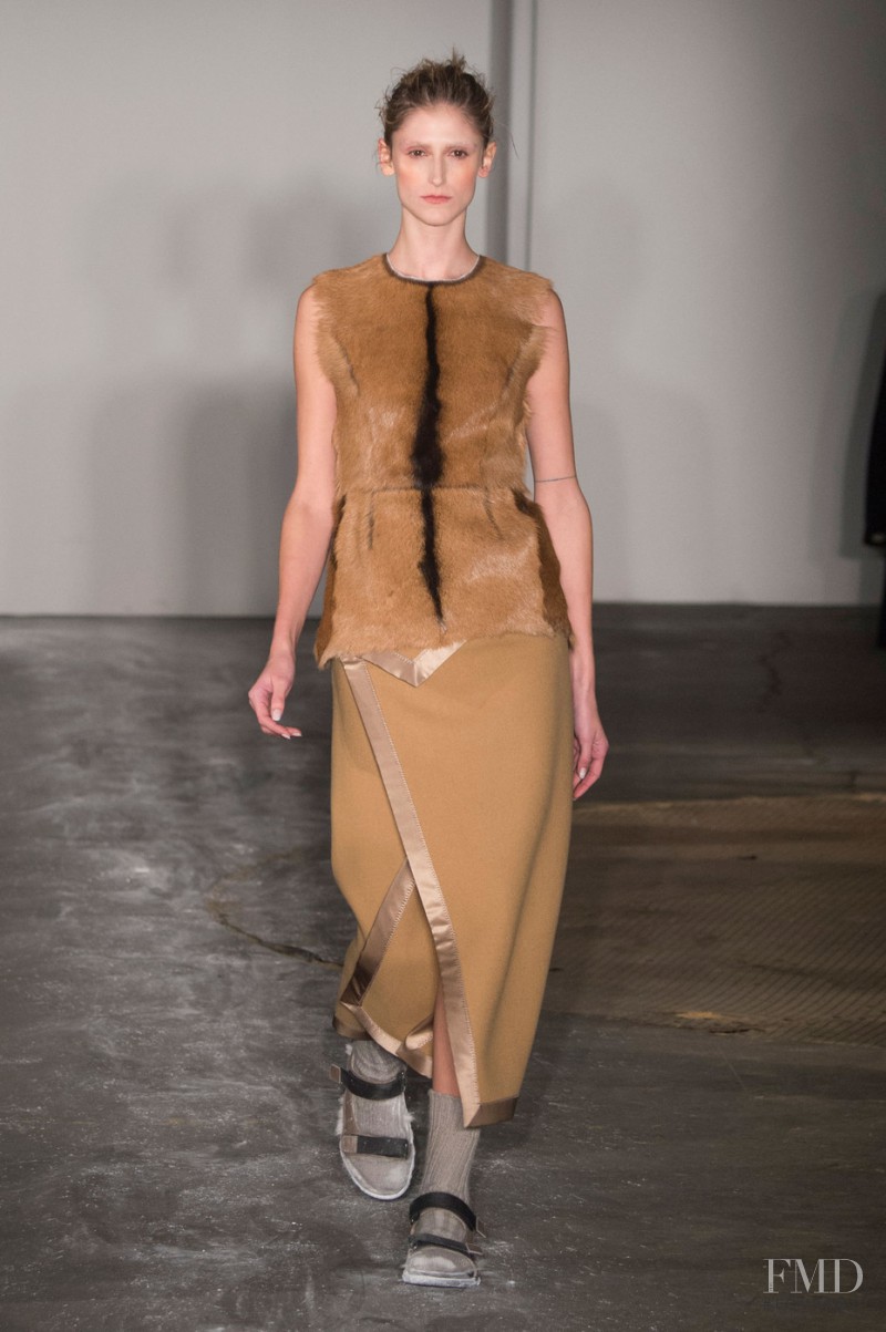 Daiane Conterato featured in  the Joseph fashion show for Autumn/Winter 2015