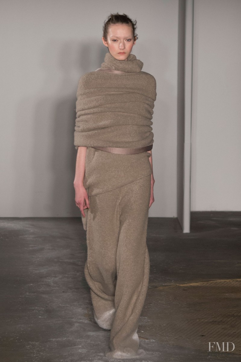 Kasia Jujeczka featured in  the Joseph fashion show for Autumn/Winter 2015