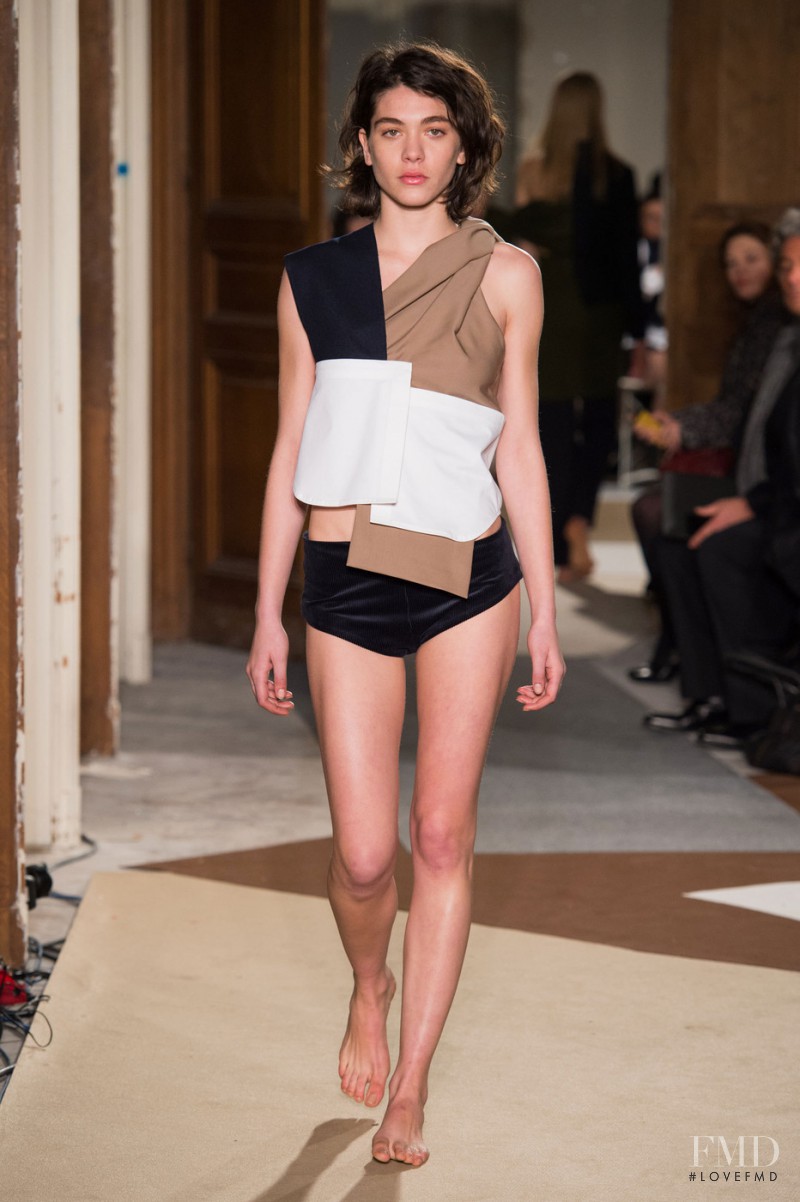 Steffy Argelich featured in  the Jacquemus fashion show for Autumn/Winter 2015
