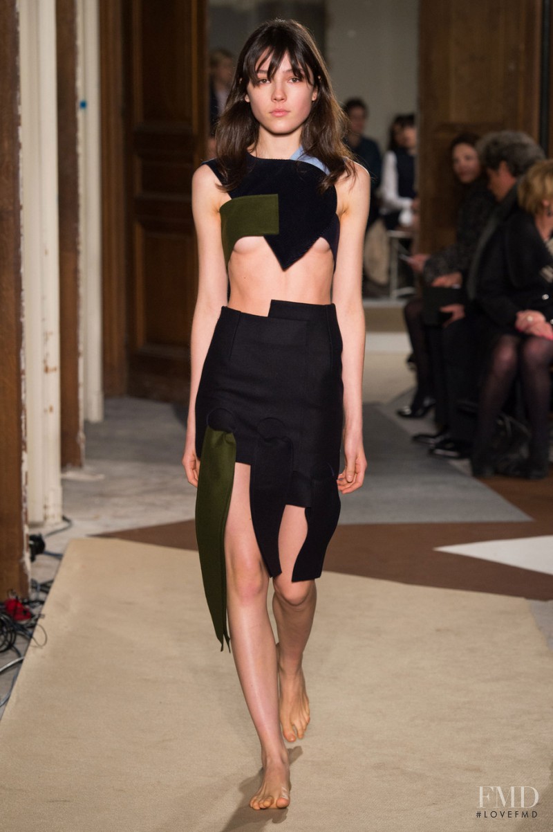 Lary Müller featured in  the Jacquemus fashion show for Autumn/Winter 2015