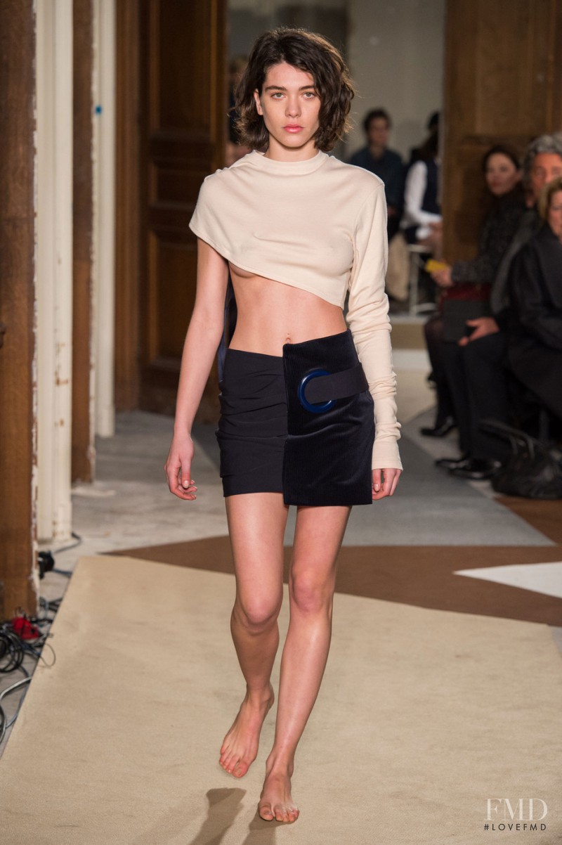 Steffy Argelich featured in  the Jacquemus fashion show for Autumn/Winter 2015