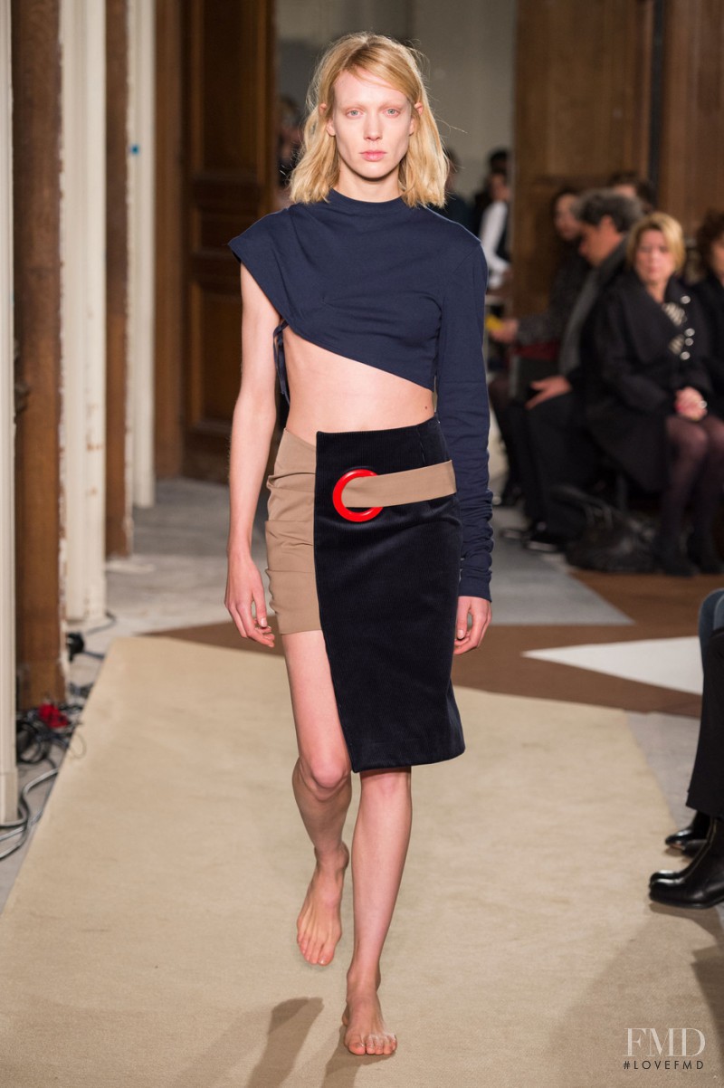 Annely Bouma featured in  the Jacquemus fashion show for Autumn/Winter 2015