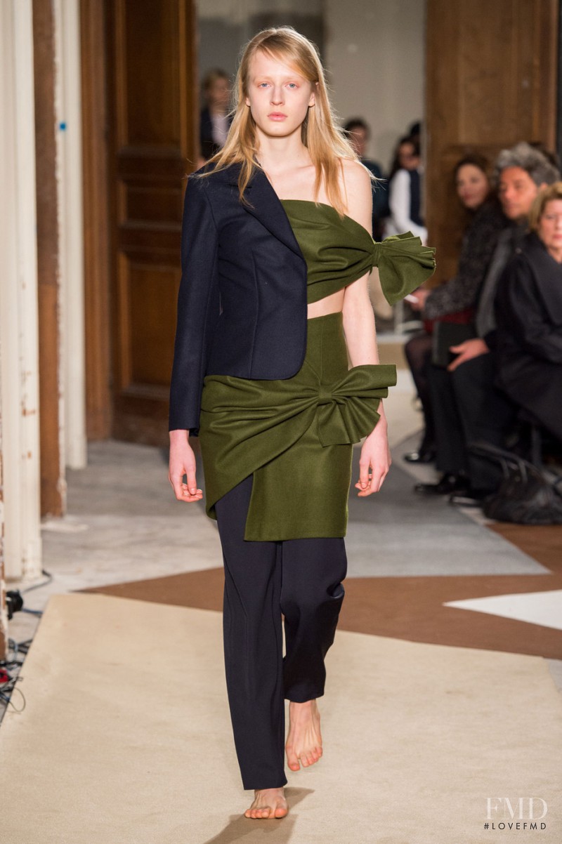 Anine Van Velzen featured in  the Jacquemus fashion show for Autumn/Winter 2015