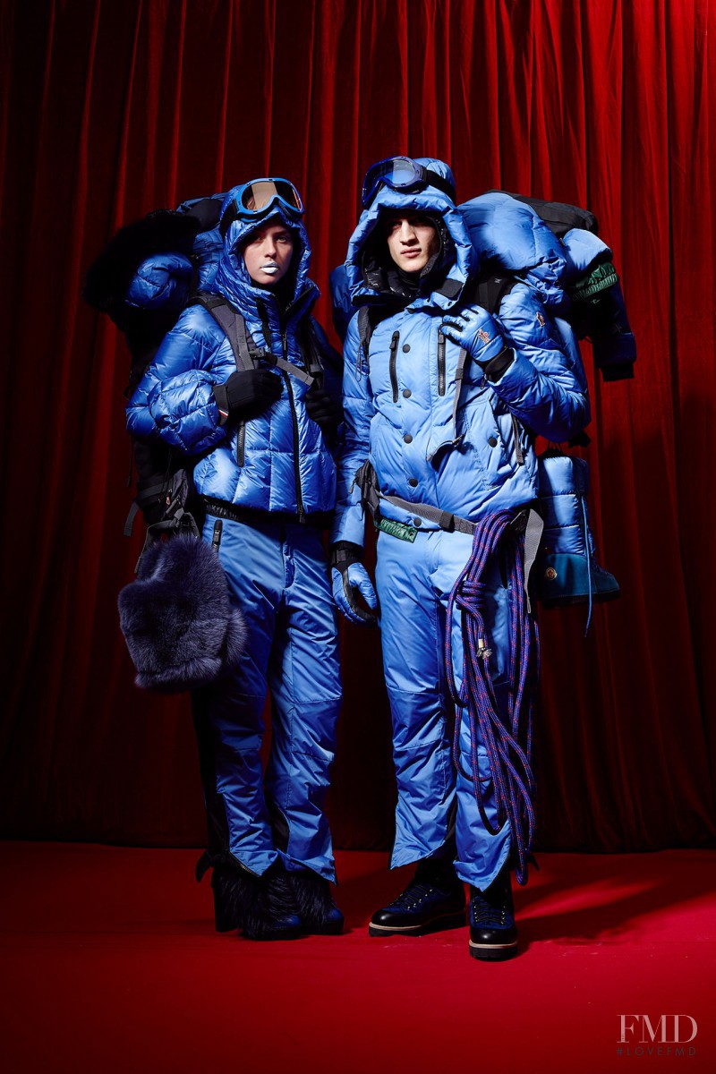Isis Bataglia featured in  the Moncler Grenoble fashion show for Autumn/Winter 2015