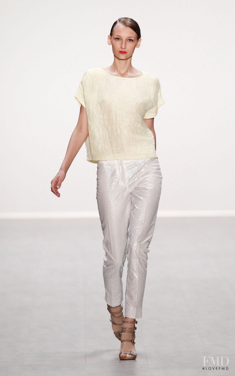 Justyna Gustad featured in  the Riani fashion show for Spring/Summer 2015