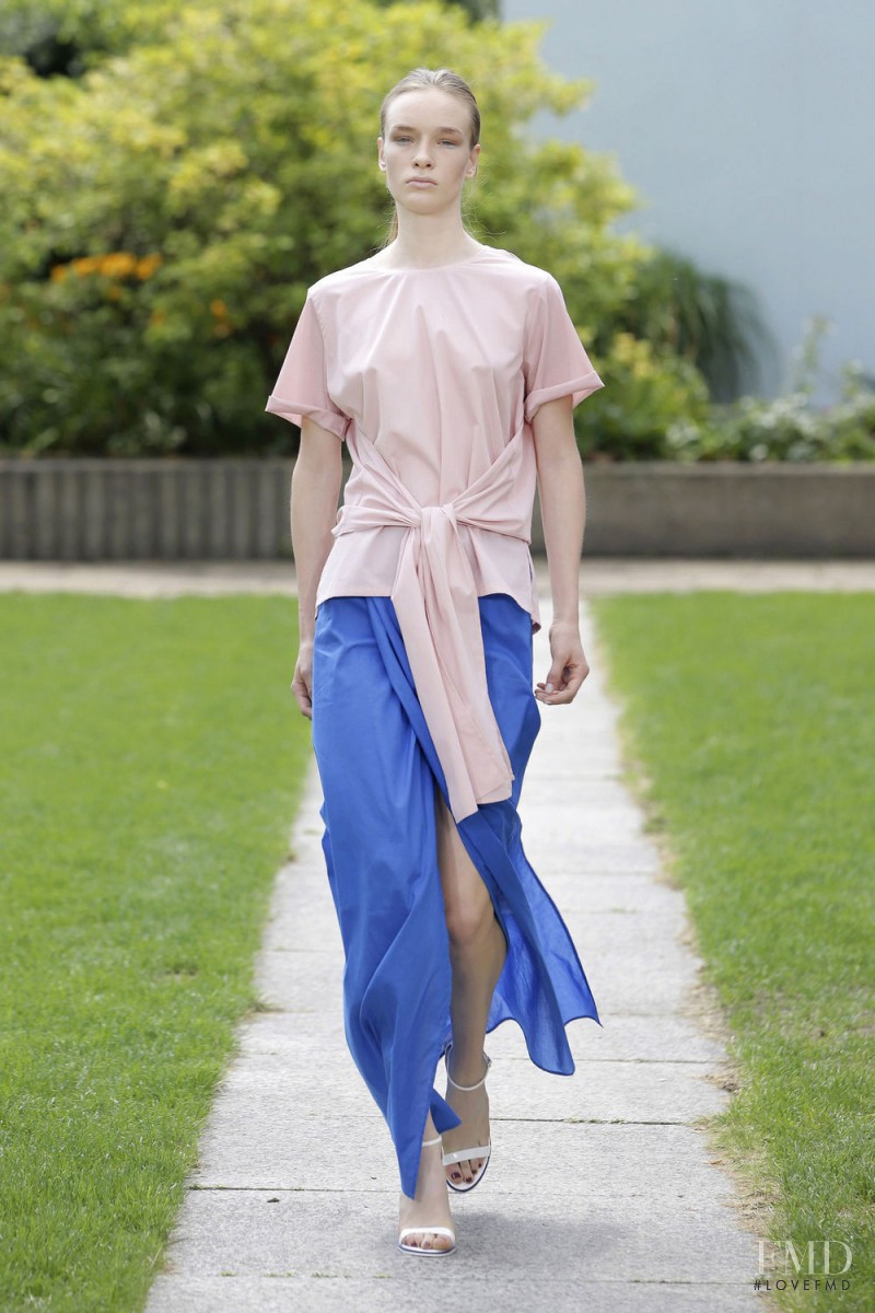 Charlotte Kay featured in  the Perret Schaad fashion show for Spring/Summer 2015