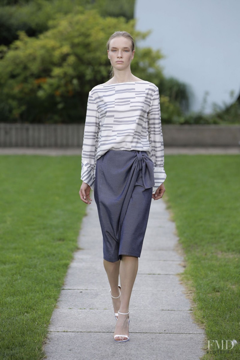 Charlotte Kay featured in  the Perret Schaad fashion show for Spring/Summer 2015