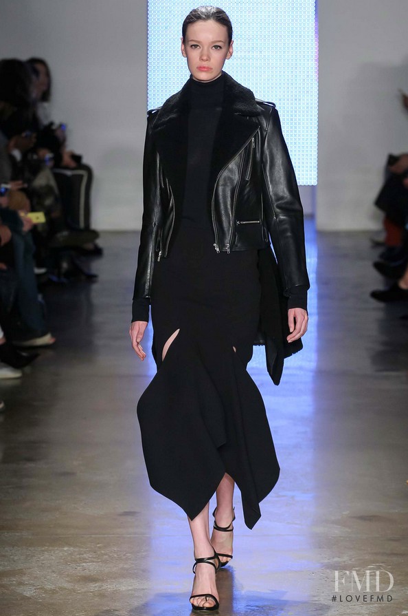 Shannon Keenan featured in  the Dion Lee fashion show for Autumn/Winter 2015
