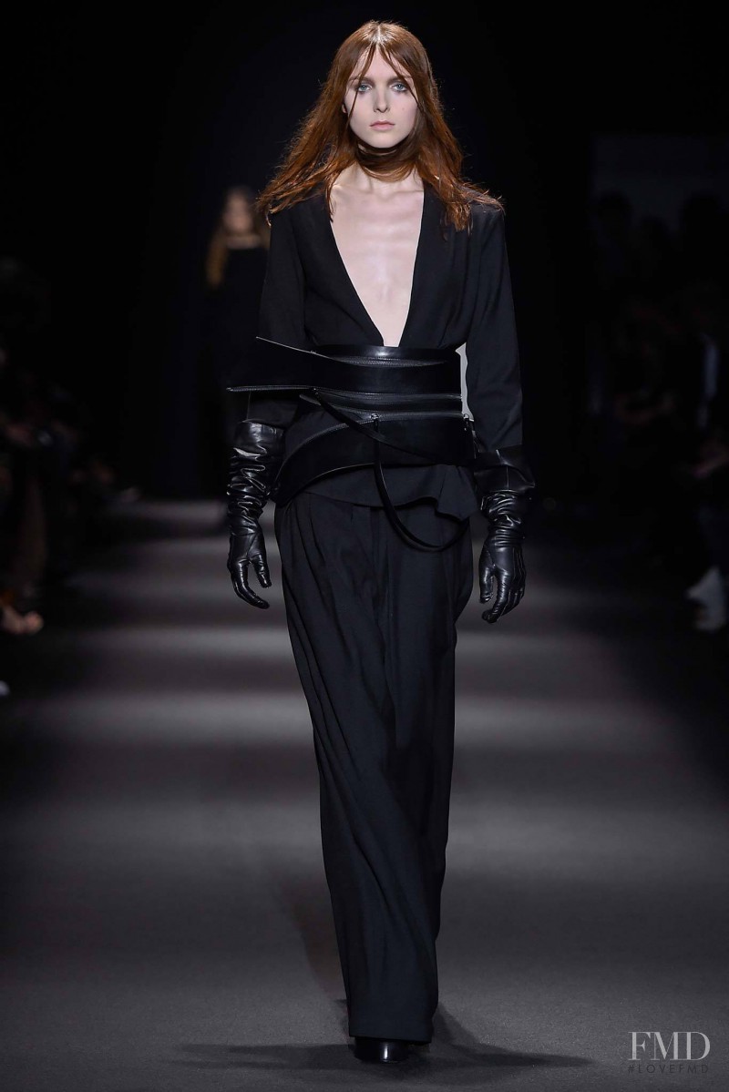 Jada Joyce featured in  the Ann Demeulemeester fashion show for Autumn/Winter 2015