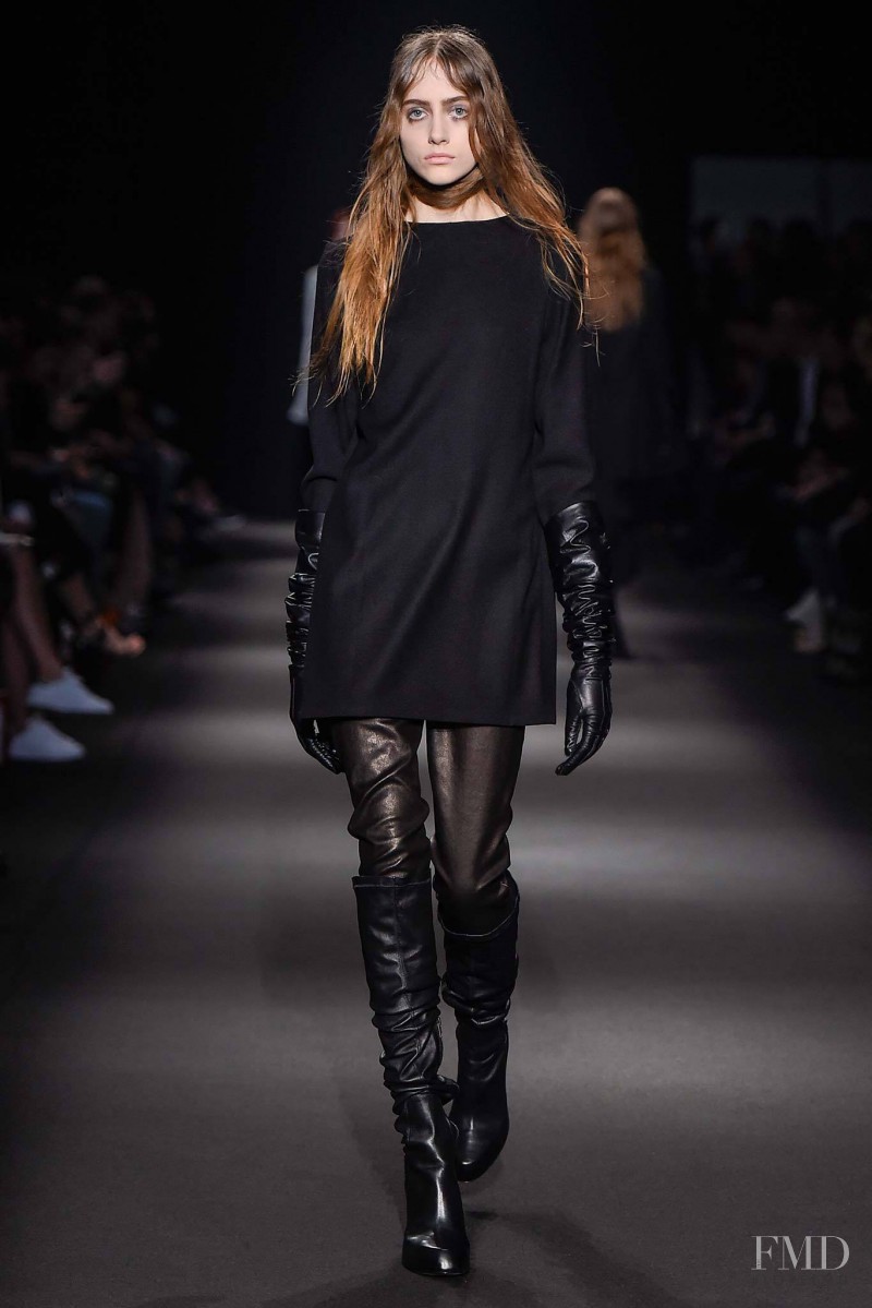 Lia Pavlova featured in  the Ann Demeulemeester fashion show for Autumn/Winter 2015