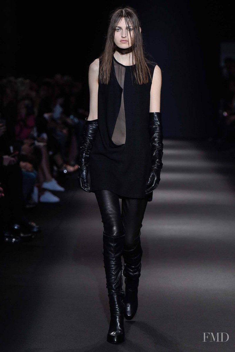 Zoe Huxford featured in  the Ann Demeulemeester fashion show for Autumn/Winter 2015
