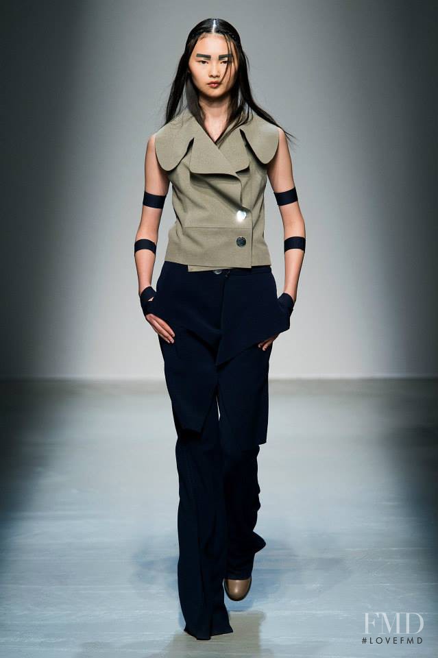 Cong He featured in  the Masha Ma fashion show for Autumn/Winter 2015