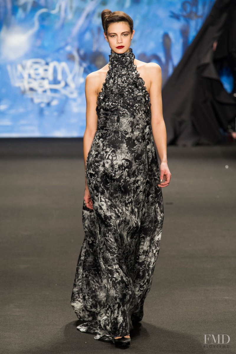 Anja Leuenberger featured in  the Naeem Khan fashion show for Autumn/Winter 2015