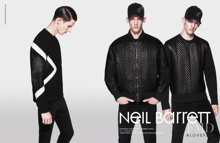 Neil Barrett advertisement for Autumn/Winter 2013