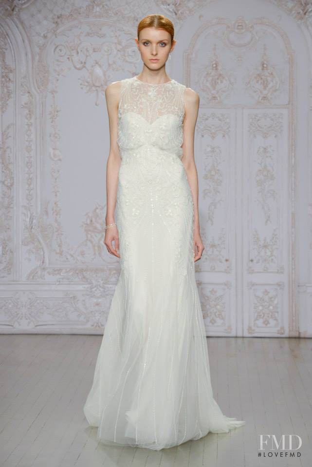 Jada Joyce featured in  the Monique Lhuillier Bridal Bridal fashion show for Autumn/Winter 2015