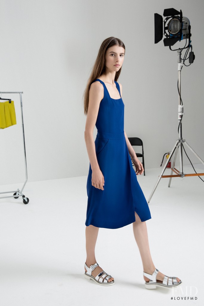 Isaac Lindsay featured in  the A.L.C. fashion show for Resort 2015