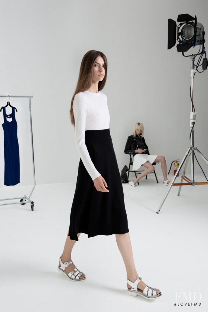 Isaac Lindsay featured in  the A.L.C. fashion show for Resort 2015