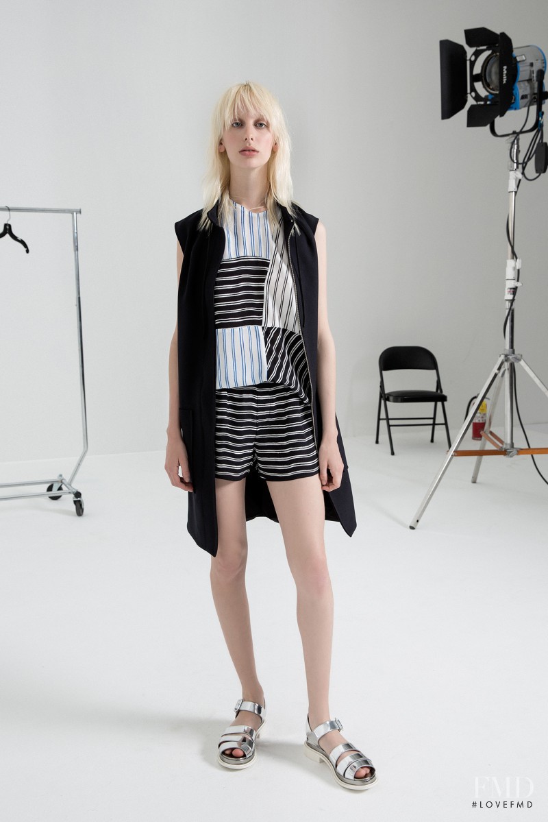 Lili Sumner featured in  the A.L.C. fashion show for Resort 2015