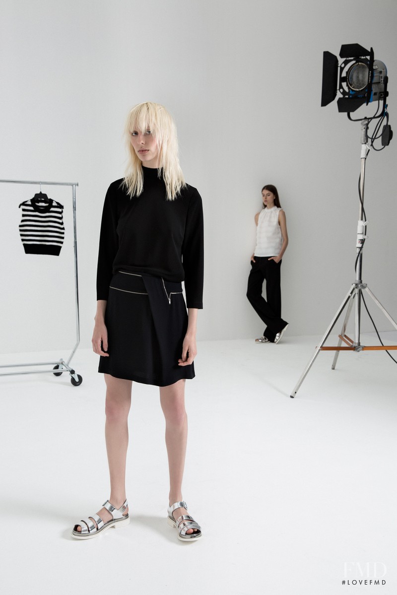 Lili Sumner featured in  the A.L.C. fashion show for Resort 2015