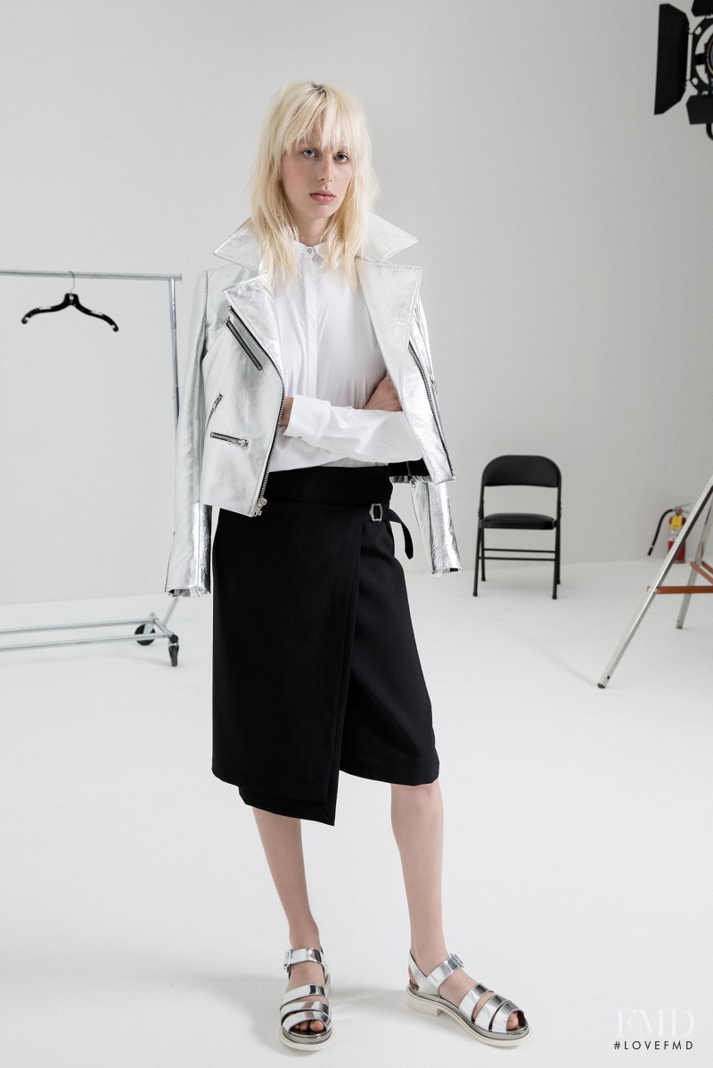 Lili Sumner featured in  the A.L.C. fashion show for Resort 2015