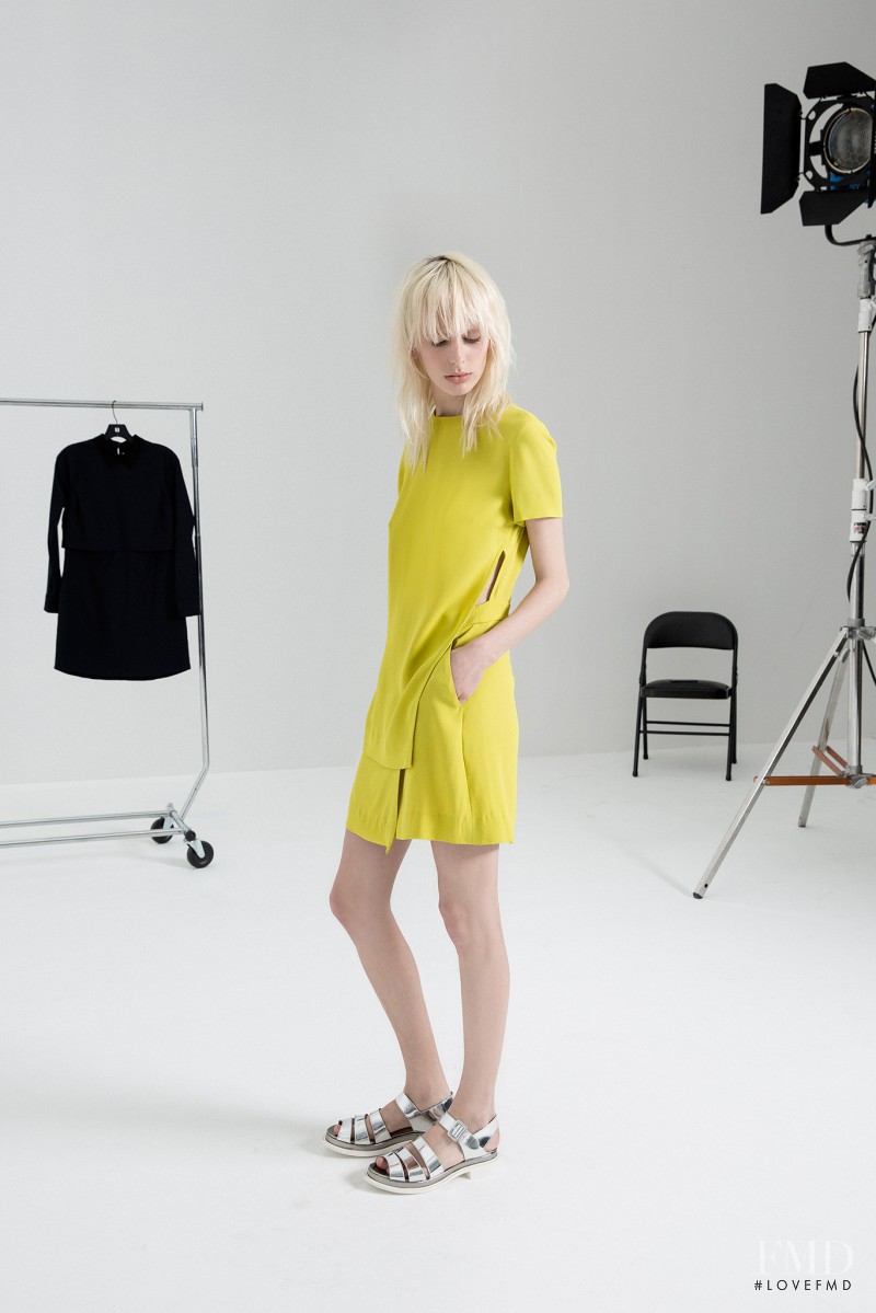 Lili Sumner featured in  the A.L.C. fashion show for Resort 2015