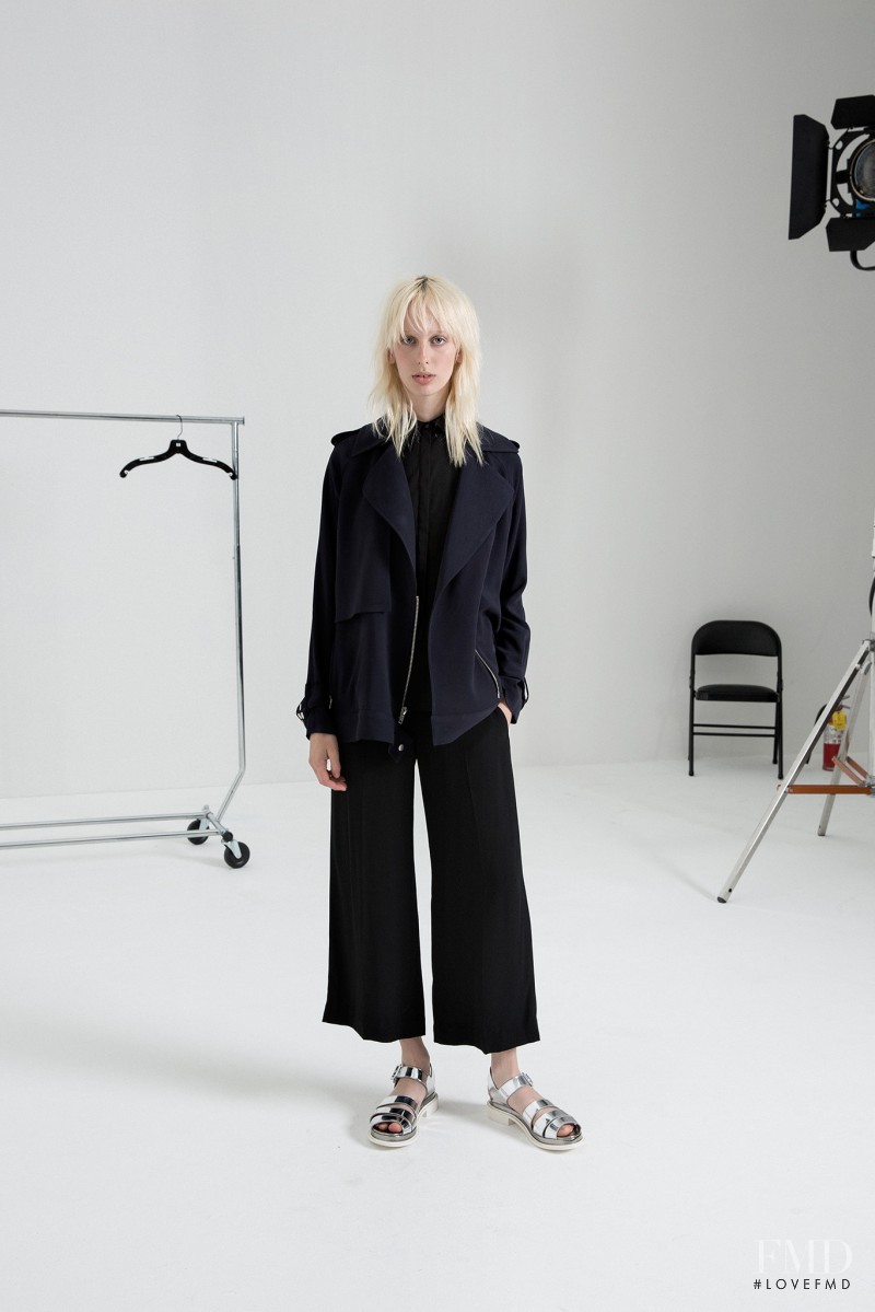 Lili Sumner featured in  the A.L.C. fashion show for Resort 2015