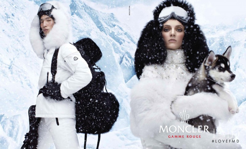 Daria Strokous featured in  the Moncler Gamme Rouge advertisement for Autumn/Winter 2013