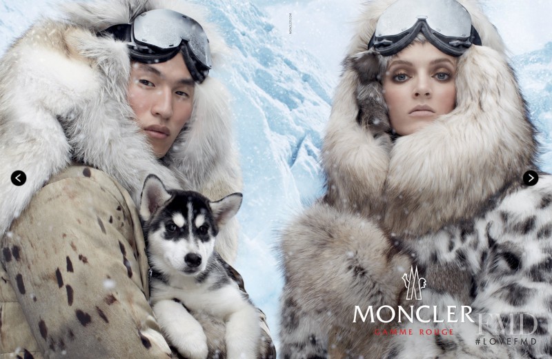 Daria Strokous featured in  the Moncler Gamme Rouge advertisement for Autumn/Winter 2013