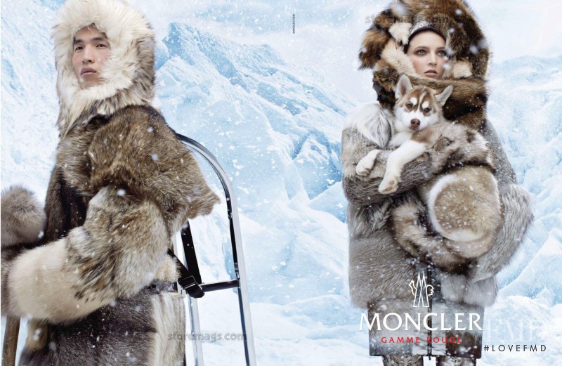 Daria Strokous featured in  the Moncler Gamme Rouge advertisement for Autumn/Winter 2013