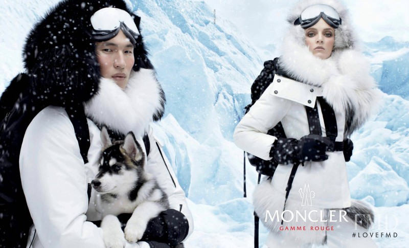 Daria Strokous featured in  the Moncler Gamme Rouge advertisement for Autumn/Winter 2013