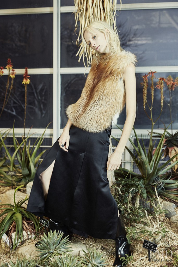 Lili Sumner featured in  the Rosetta Getty lookbook for Autumn/Winter 2015