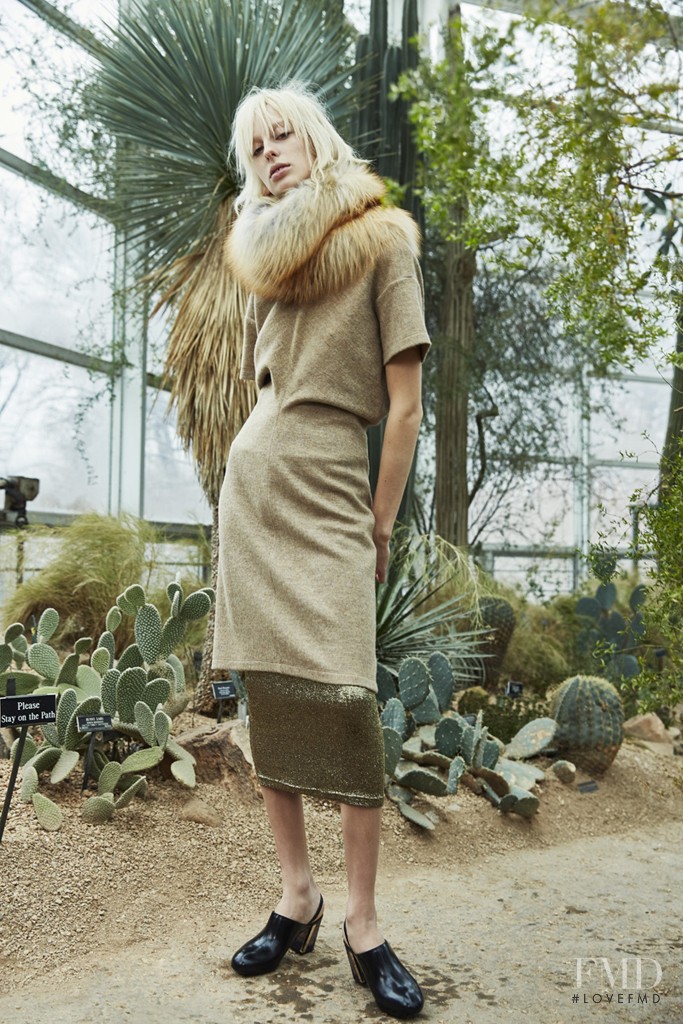 Lili Sumner featured in  the Rosetta Getty lookbook for Autumn/Winter 2015