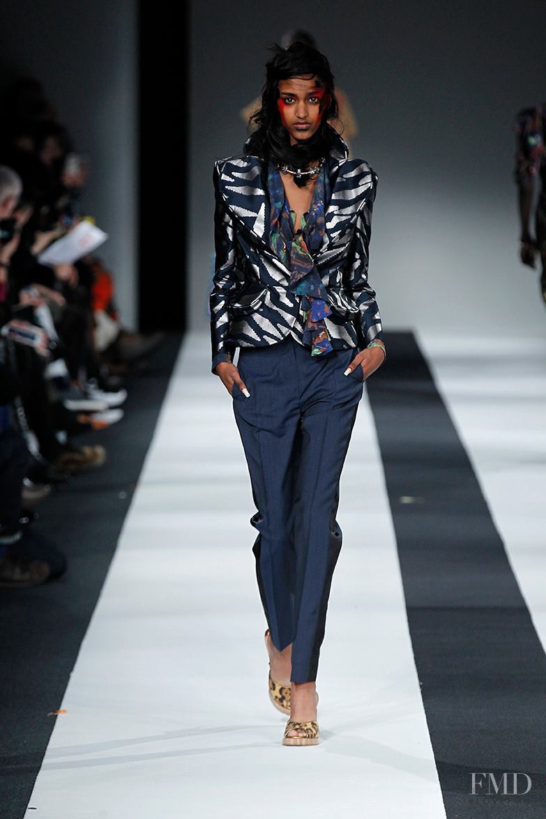 Muna Mahamed featured in  the Vivienne Westwood Red Label fashion show for Autumn/Winter 2015