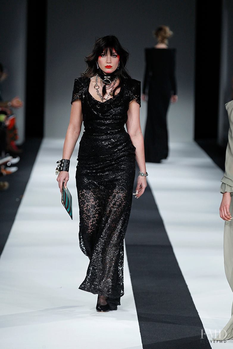 Daisy Lowe featured in  the Vivienne Westwood Red Label fashion show for Autumn/Winter 2015