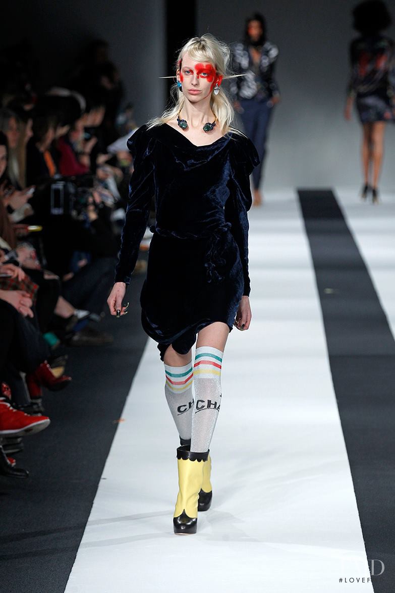 Lili Sumner featured in  the Vivienne Westwood Red Label fashion show for Autumn/Winter 2015