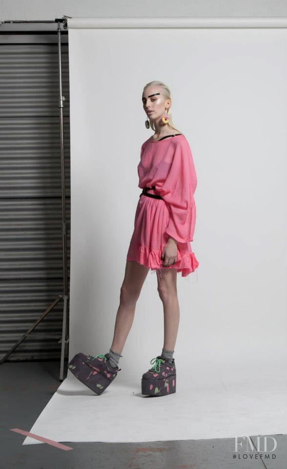 Lili Sumner featured in  the Jimmy D Rising Sun, Melting Moon lookbook for Spring/Summer 2013