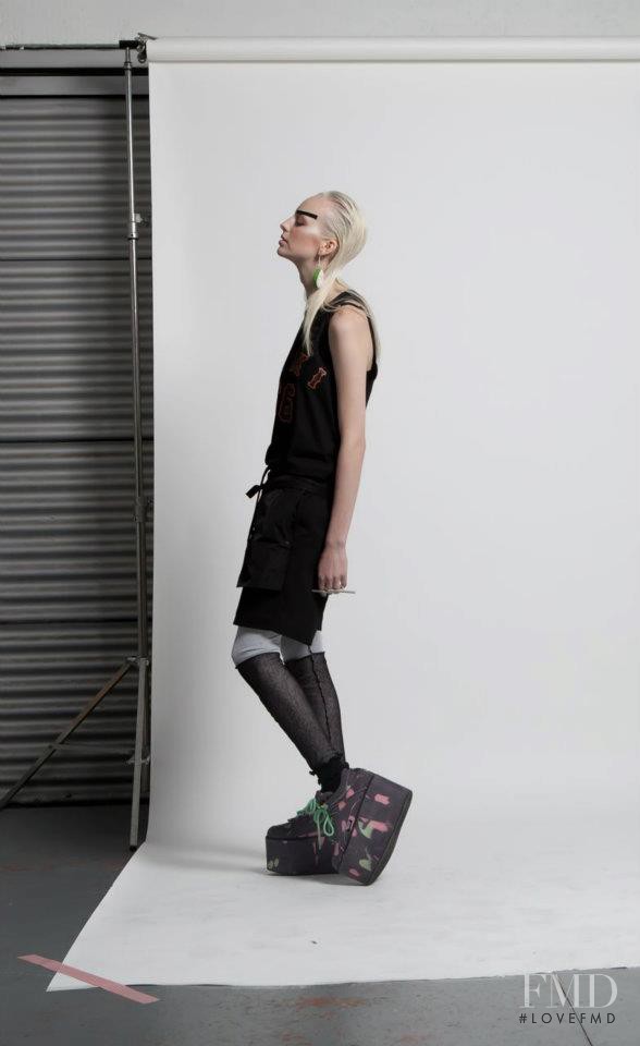 Lili Sumner featured in  the Jimmy D Rising Sun, Melting Moon lookbook for Spring/Summer 2013