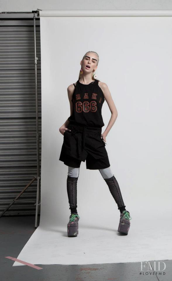 Lili Sumner featured in  the Jimmy D Rising Sun, Melting Moon lookbook for Spring/Summer 2013