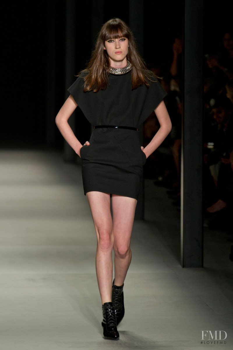 Helena Severin featured in  the Saint Laurent fashion show for Spring/Summer 2014