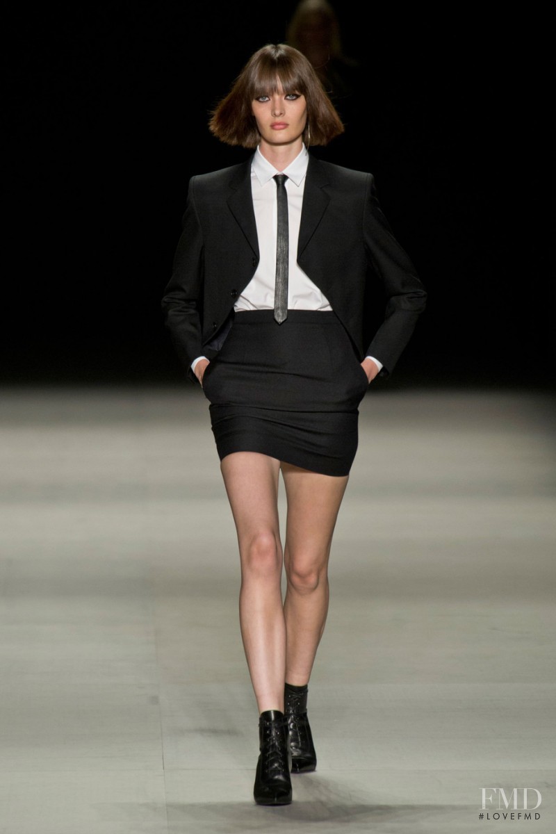 Sam Rollinson featured in  the Saint Laurent fashion show for Spring/Summer 2014