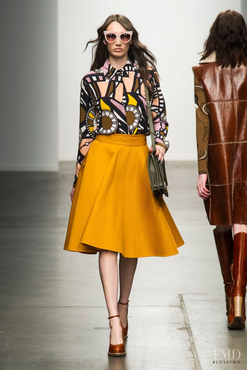 Ali Walsh featured in  the Karen Walker fashion show for Autumn/Winter 2015